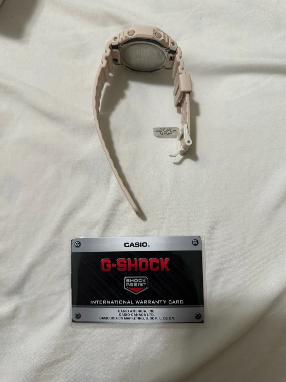 Casio G-Shock Pink Beige Resin Analog-Digital Watch